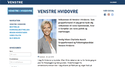 Desktop Screenshot of hvidovre.venstre.dk