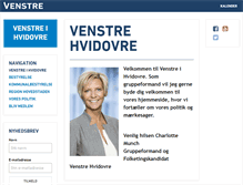 Tablet Screenshot of hvidovre.venstre.dk