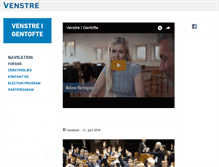 Tablet Screenshot of gentofte.venstre.dk