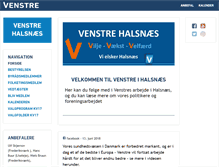 Tablet Screenshot of halsnaes.venstre.dk