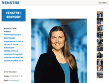 Tablet Screenshot of brondby.venstre.dk