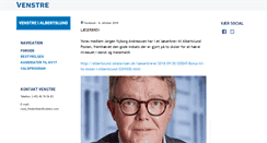 Desktop Screenshot of albertslund.venstre.dk