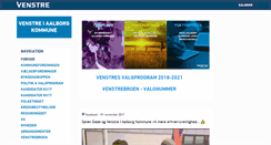 Desktop Screenshot of aalborg.venstre.dk