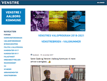 Tablet Screenshot of aalborg.venstre.dk
