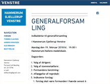 Tablet Screenshot of hammerumgjellerup.venstre.dk