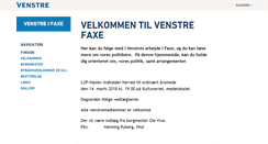 Desktop Screenshot of faxe.venstre.dk