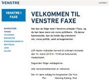 Tablet Screenshot of faxe.venstre.dk