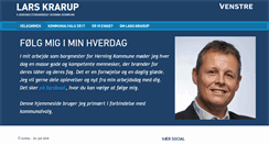 Desktop Screenshot of larskrarup.venstre.dk