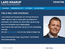 Tablet Screenshot of larskrarup.venstre.dk