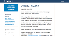 Desktop Screenshot of holstebro.venstre.dk