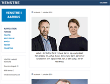 Tablet Screenshot of aarhus.venstre.dk