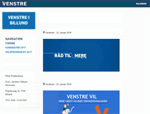 Tablet Screenshot of billund.venstre.dk